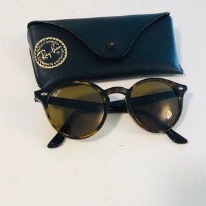 Ray Ban 2180 Round Tortoise Shell Sunglasses